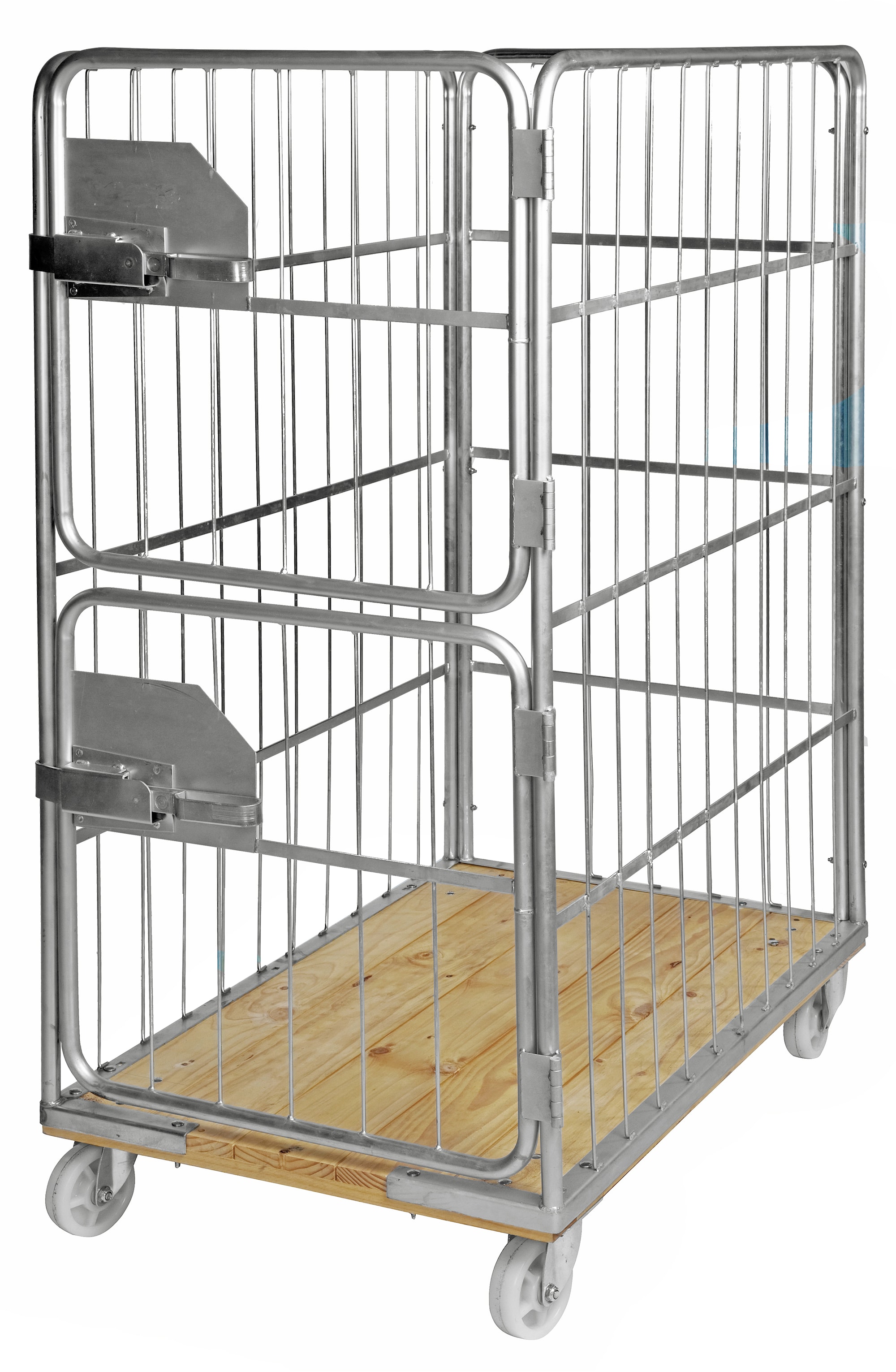 Kongamek Elforsinket/Bjørk Rullecontainer med trebunn