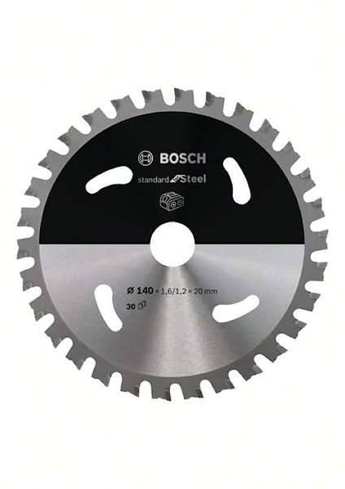 Bosch Standard for Steel -pyörösahanterä johdottomiin sahoihin 140 x 1,6 / 1,2 x 20 T30