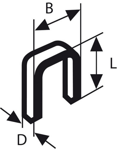 Bosch Stift TK40 38G 1,2 mm, 38 mm, galvanisert