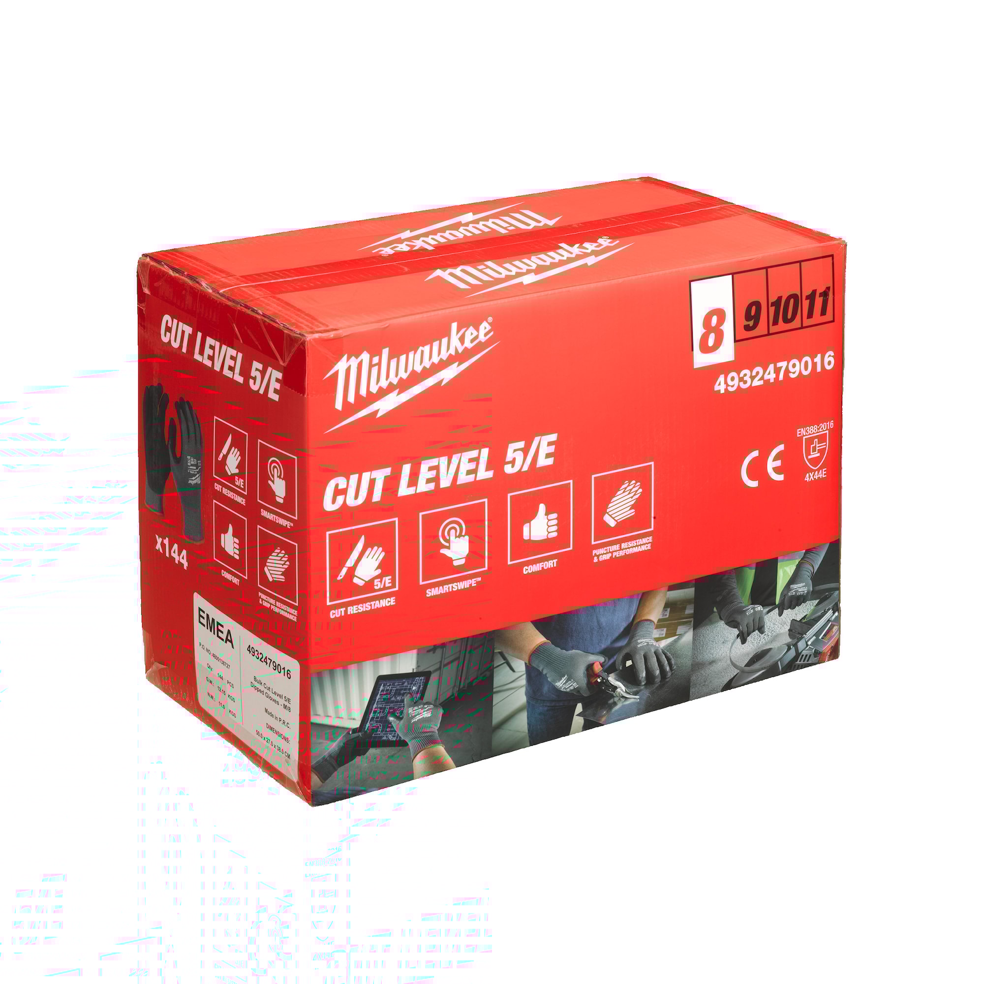 Milwaukee Handske Skärskydd E 144-pack