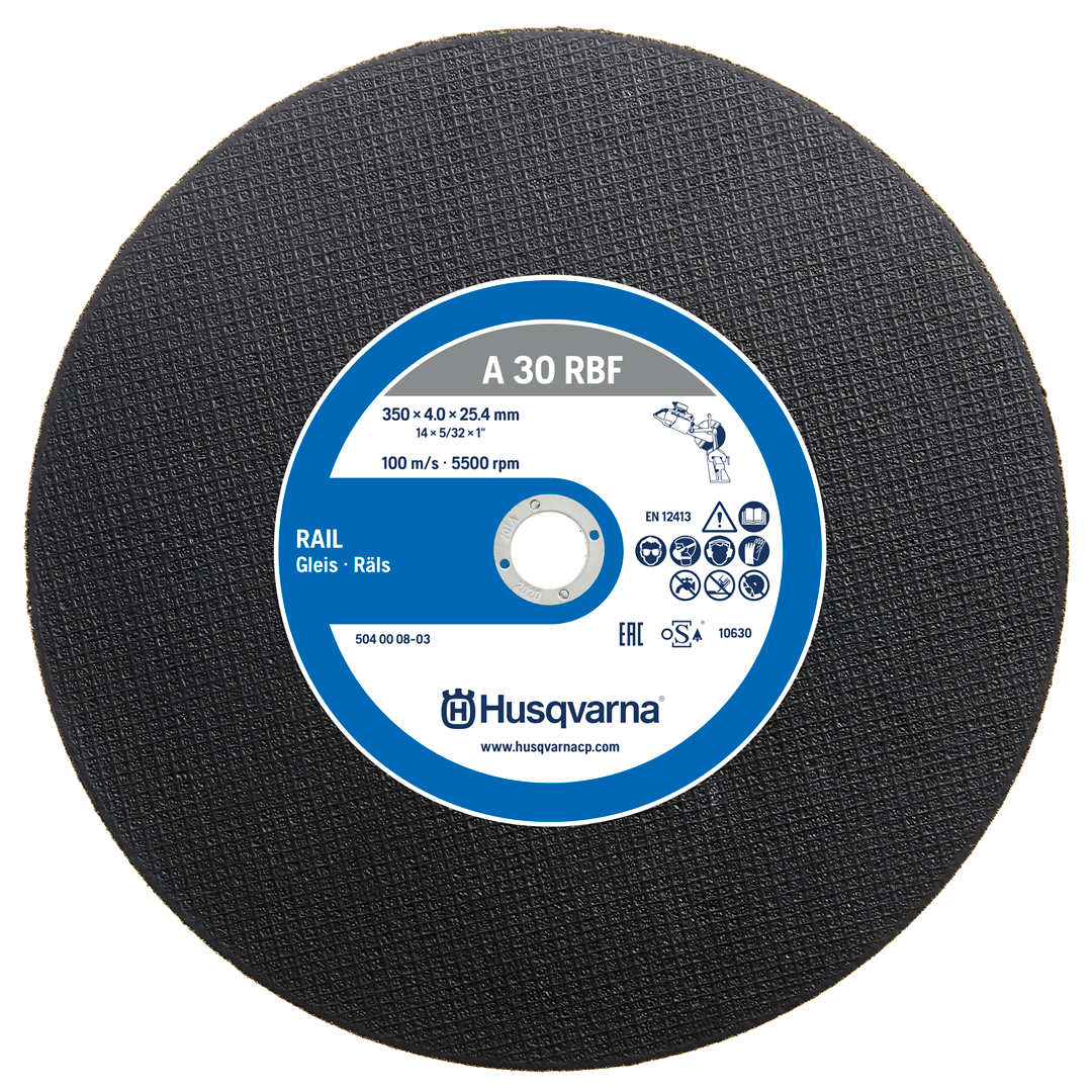 Husqvarna Slipeskive A30 RBF 400x4,0x25,4mm, for togskinner