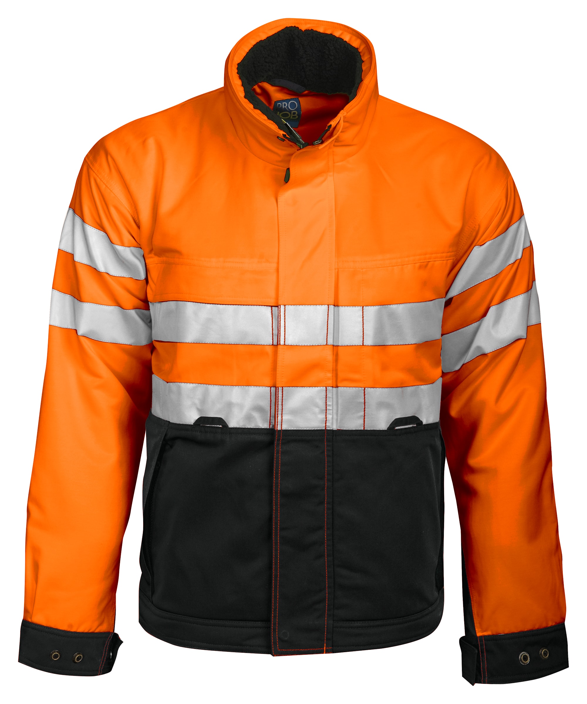 ProJob 6407 Gefütterte Jacke En Iso 20471 Klasse 3 - Orange/Black - XS