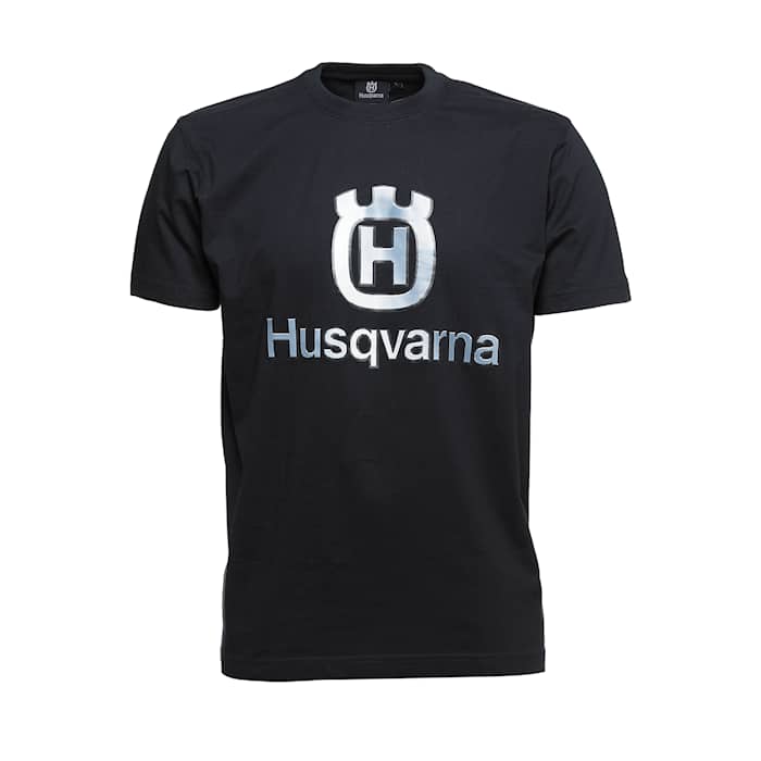 Husqvarna T-shirt med Husqvarna-tryk