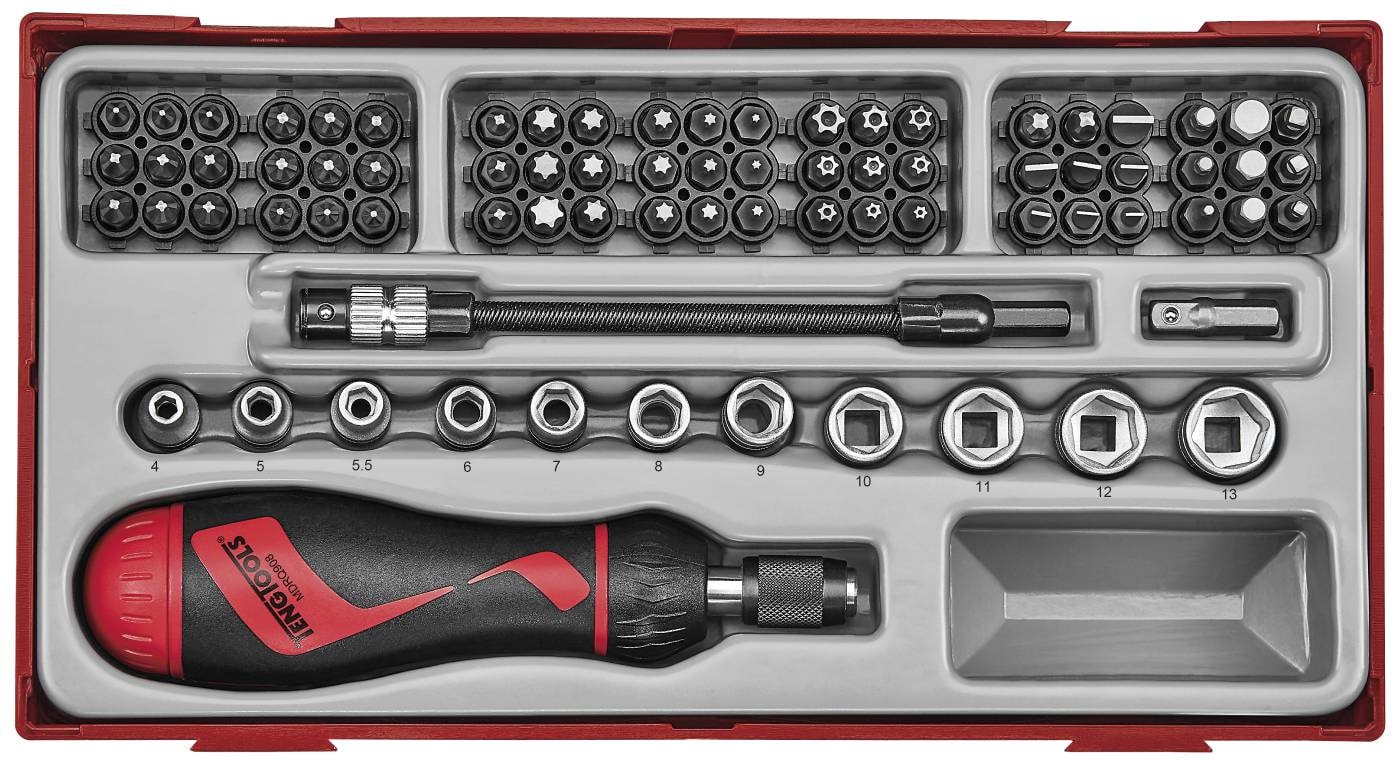 Teng Tools 84-osainen kärkipalaruuvitalttasarja TTMDR84