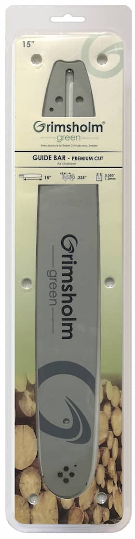 Grimsholm 15" .325" 1.3mm Premium Cut Motorsågssvärd