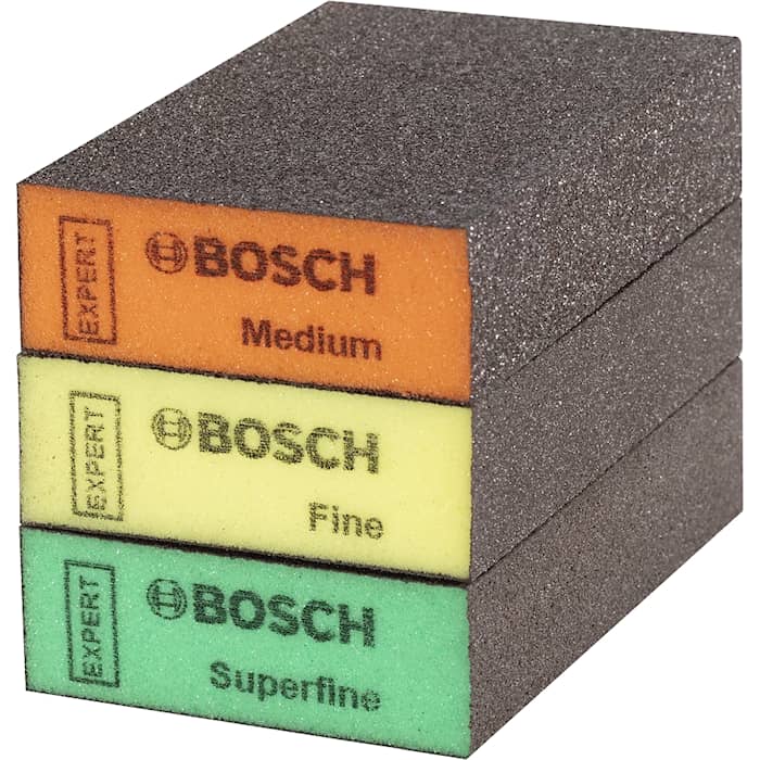 Bosch slipesvampesett Expert 69X97X26mm M/F/SF 3 stk