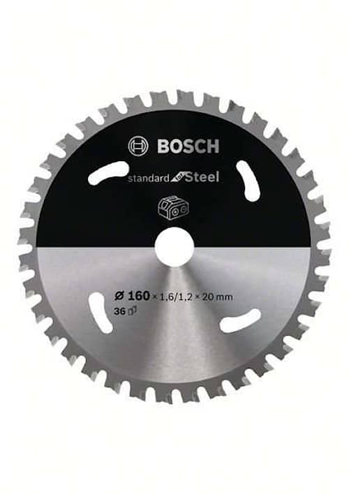 Bosch Standard for Steel-rundsavklinge til batteridrevne save 160x1,6/1,2x20 T36