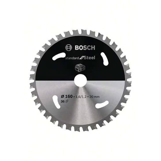 Bosch Standard for Steel-rundsavklinge til batteridrevne save 160x1,6/1,2x20 T36