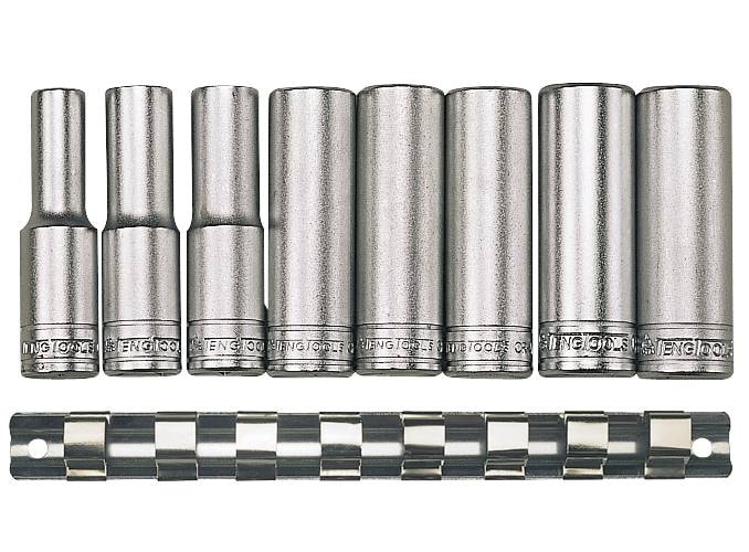 Teng Tools Hylsyjä sarjana. Nelikulmainen 1/2\"-kiinnitys. M1207