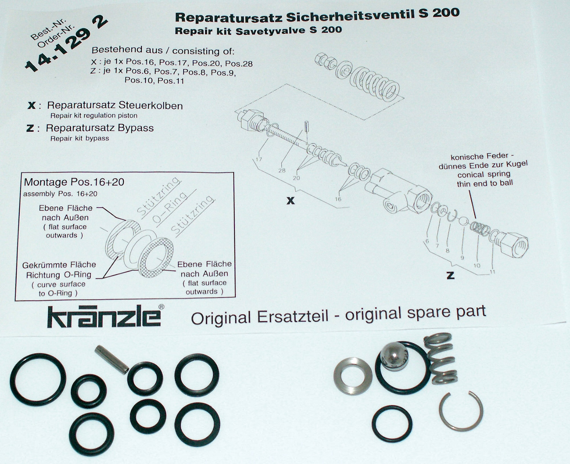 Kränzle Repsats Överströmm Therm