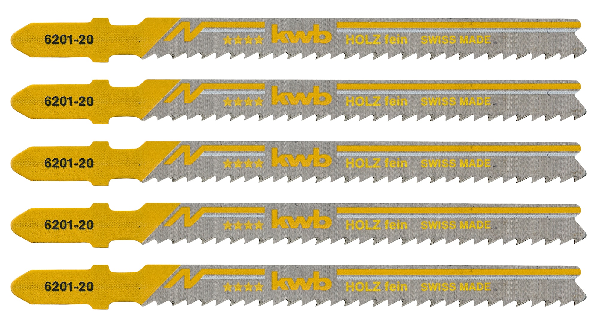 KWB Sticksågblad trä, fint 5-pack