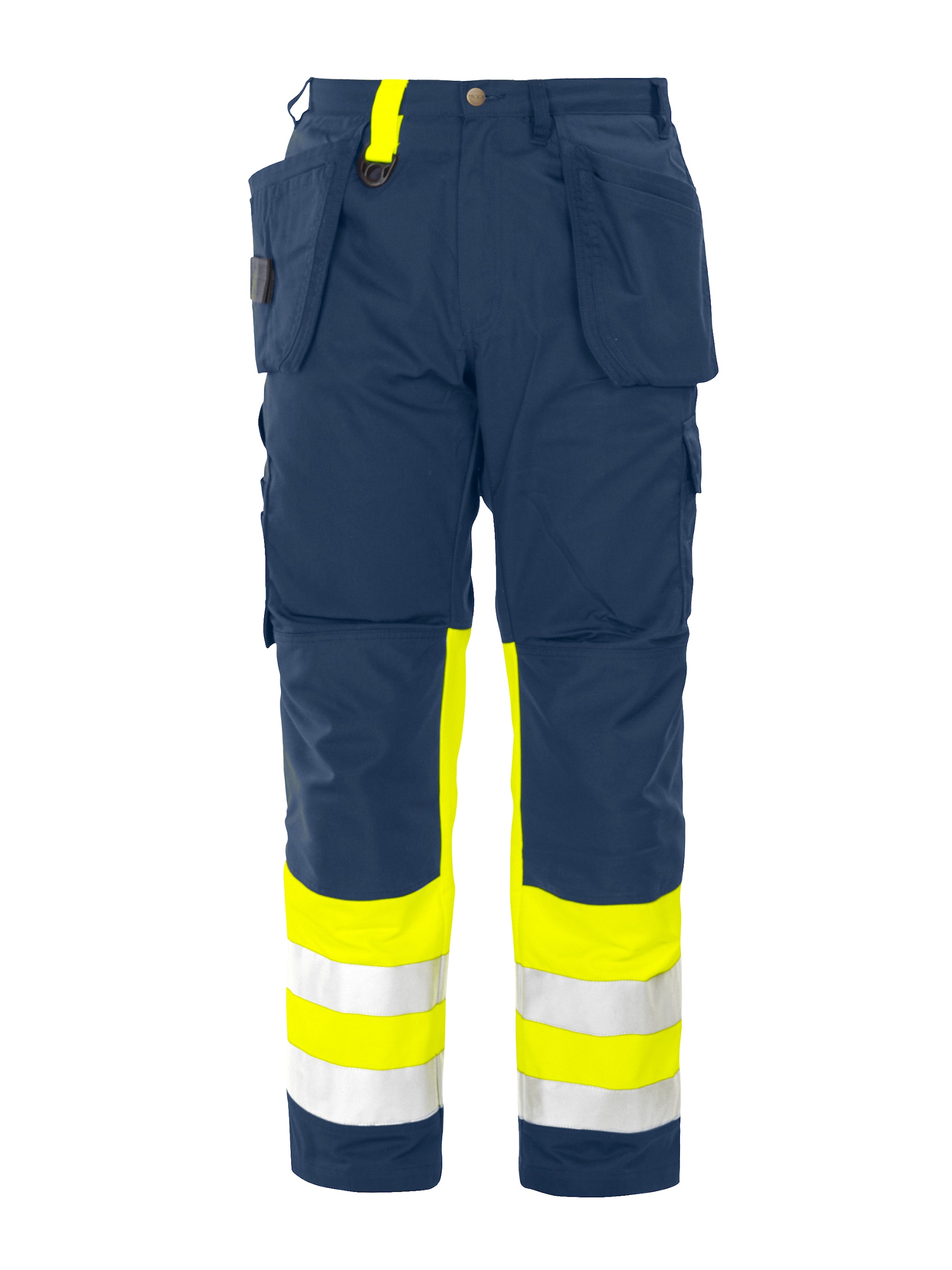 ProJob 6502 Håndverksbukse En Iso 20471 Kl 1 - Yellow/Navy - D104