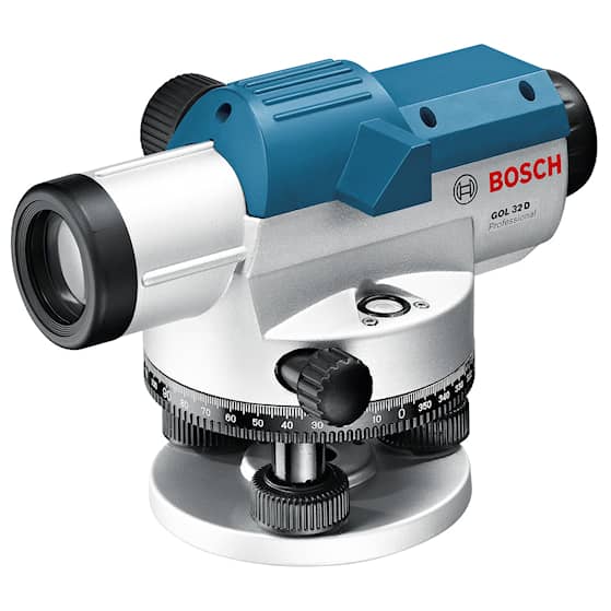 Bosch optisk nivelleringinstrument GOL 32 d grad. Vinkelmåling i grader