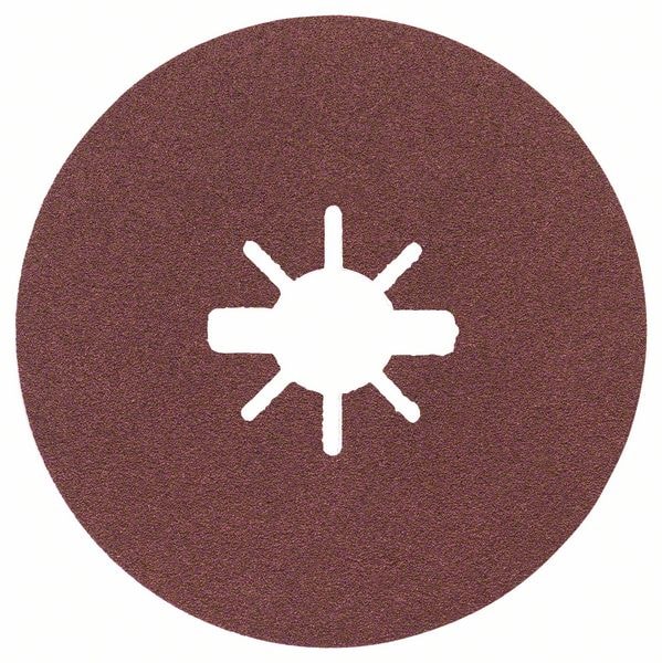 Bosch X-LOCK-fiberslibeskiver med en diameter på 115 mm, G 100, R444, Expert for Metal, 1 stk.