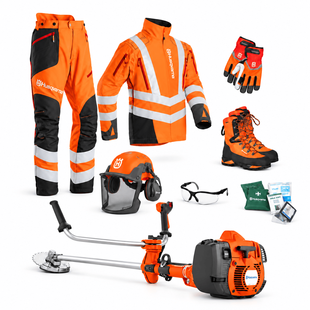 Husqvarna 545FX AutoTune Komplett Röjsågspaket – 8 delar