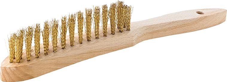 Format Handstålborste 2-rad 0,30mm, vågig, mässing