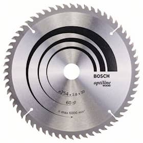 Bosch Sirkelsagblad Optiline Wood 254 x 30 x 2,8 mm, 60
