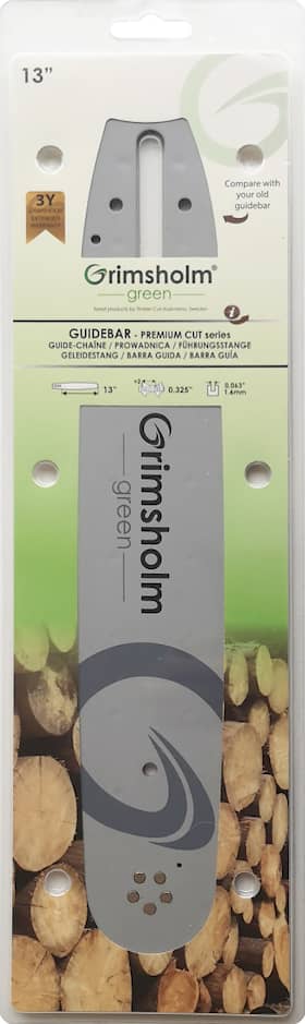 Grimsholm 13" .325" 1.6mm Premium Cut Motorsågssvärd