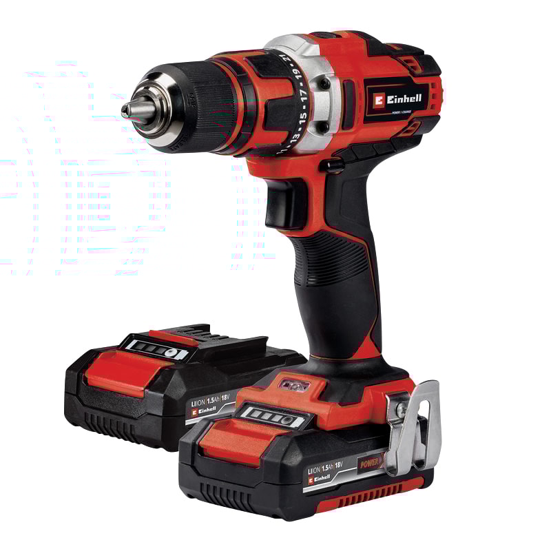 Einhell TE-CD 18/40 Li boremaskine 18V med 2 x 1,5 Ah batteri og lader