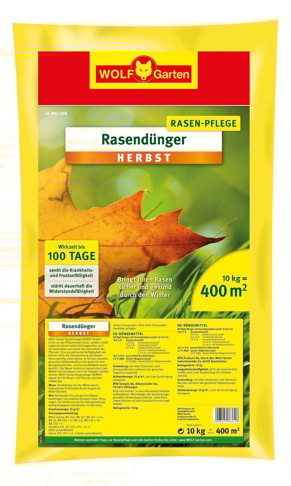 WOLF-Garten Höstgödsel gräsmatta 10 kg