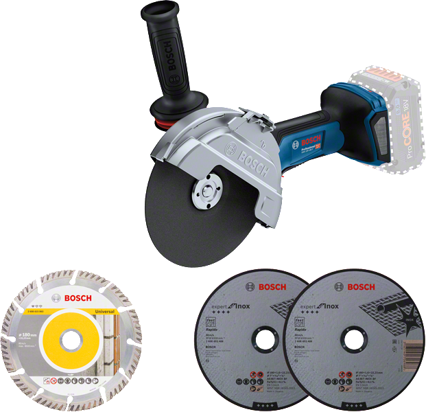 Bosch Angle grinder GWS 18V-180 P without battery and charger L-Boxx