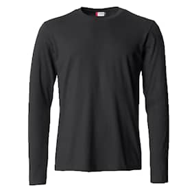 Clique Basic Långärmad tröja Svart - 4XL