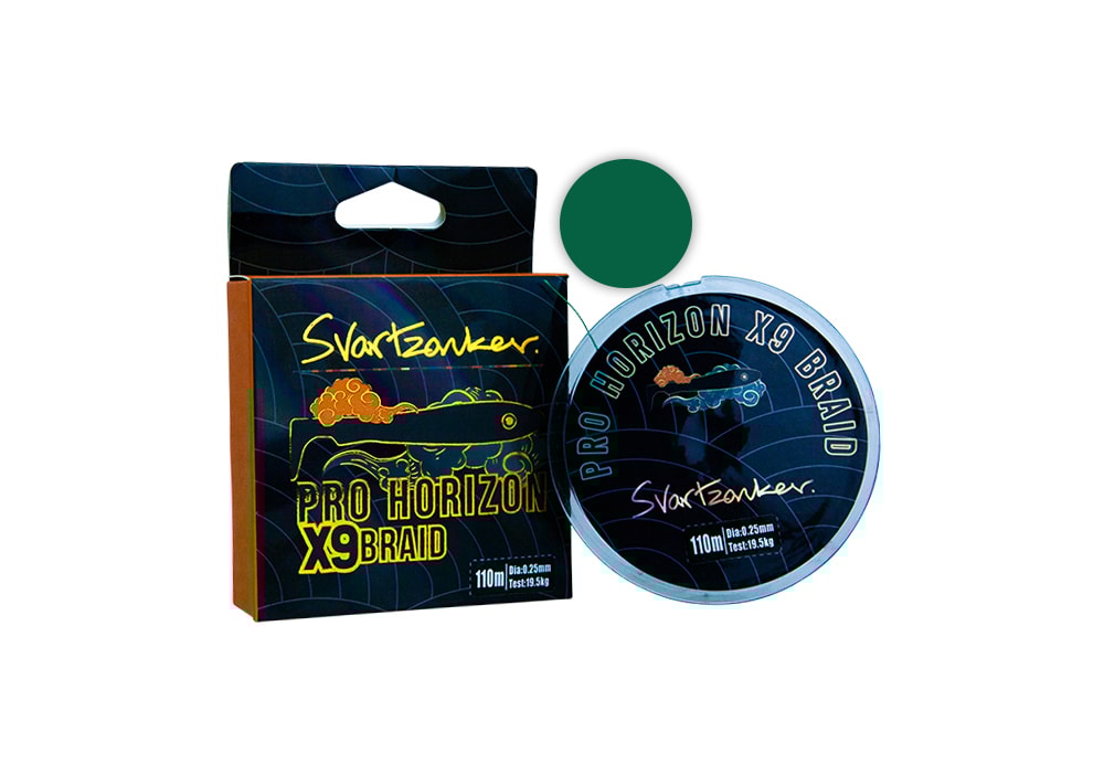 Svartzonker Pro Horizon X9 Braid 0,17 mm 110 m Green