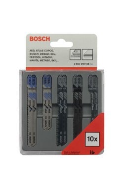 Bosch 10-osainen pistosahanteräsarja Puu ja metalli