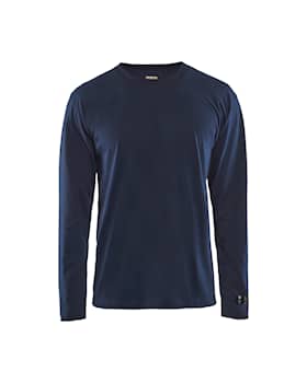Blåkläder 3483-1737 Flamskyddad långärmad t-shirt Marinblå 4XL