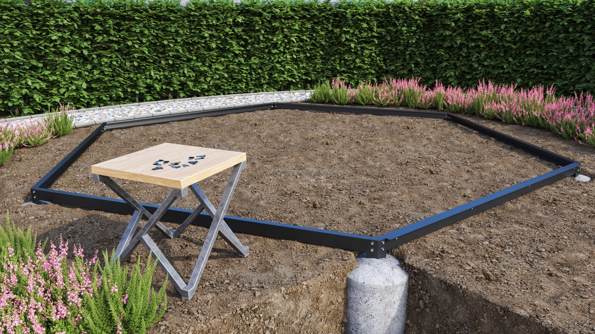 Vitavia Stålsockel 9000 Svart