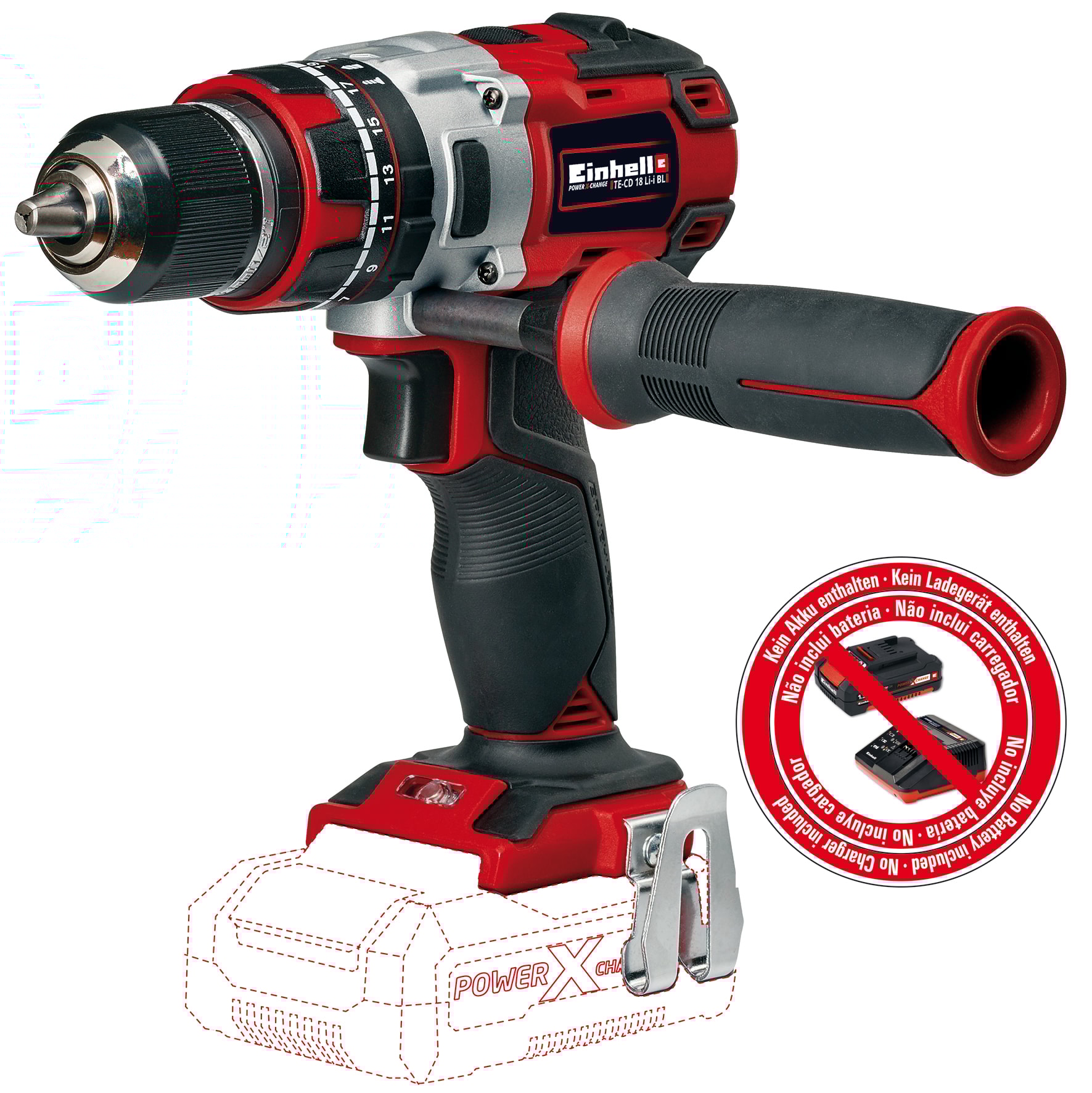 Einhell TE-CD 18 Li-i BL Solo 18V Batteridriven slagborrmaskin