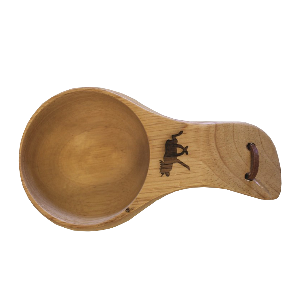 Puukuksa Hirven kuvalla