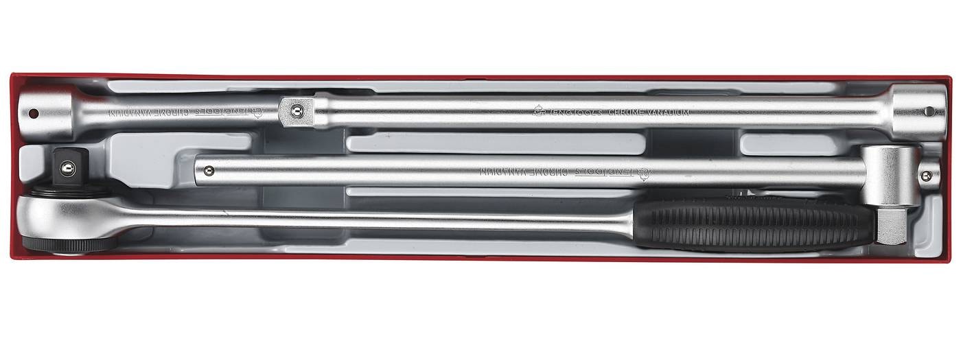 Teng Tools 4 dele Forlængerstykker og skraldenøgle i sæt TTX3404