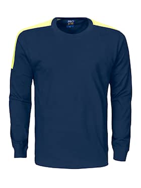 ProJob 2020 T-Shirt Med Lang Arm Marine/Gul XS