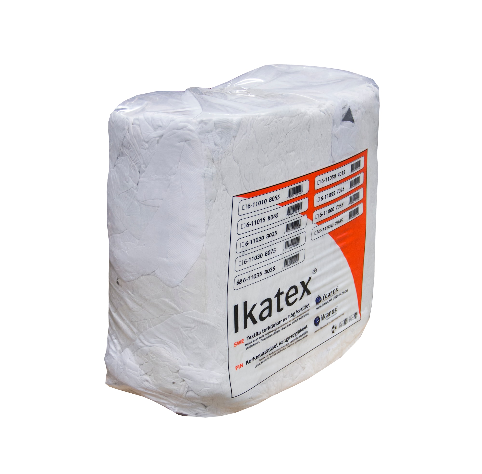 Ikaros Torktrasor vit bomullstrikå 10 kg
