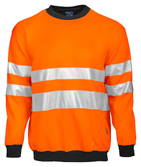 ProJob 6101 Sweatshirt En Iso 20471 Klasse 3 Orange/Sort L