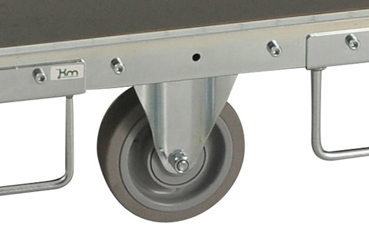 Kongamek grå Modul 600 Midtermonterede hjul KM600-MHB