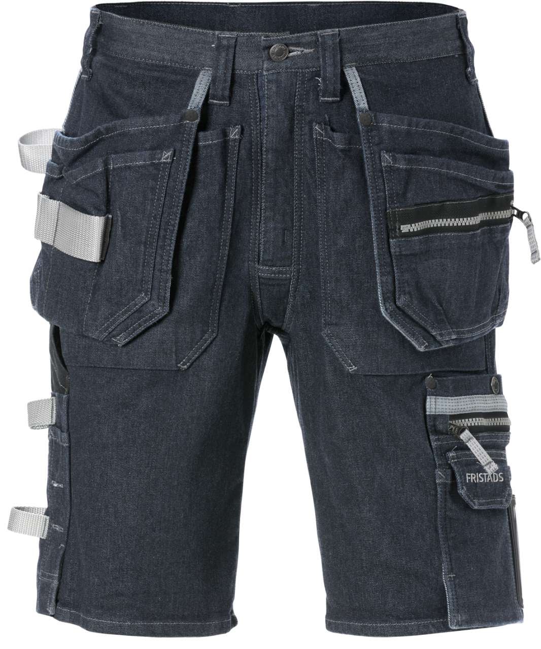Fristads Hantverkarshorts denim stretch 2137 DCS Indigoblå C52