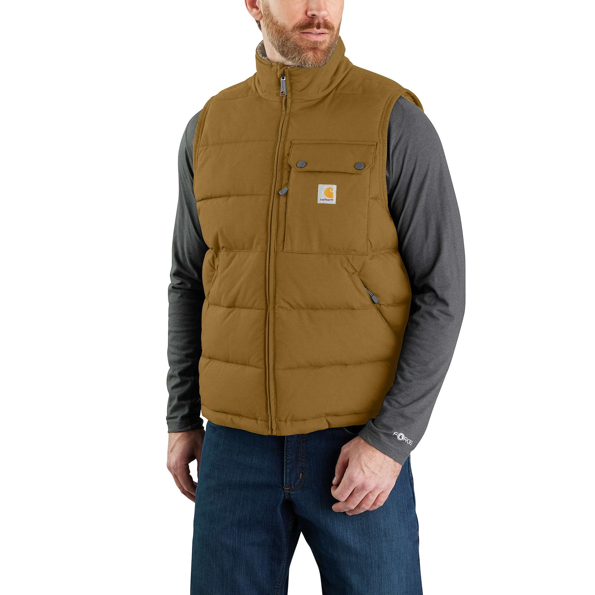 Carhartt Midweight Fodrad Väst Herr Oak Brown XXL