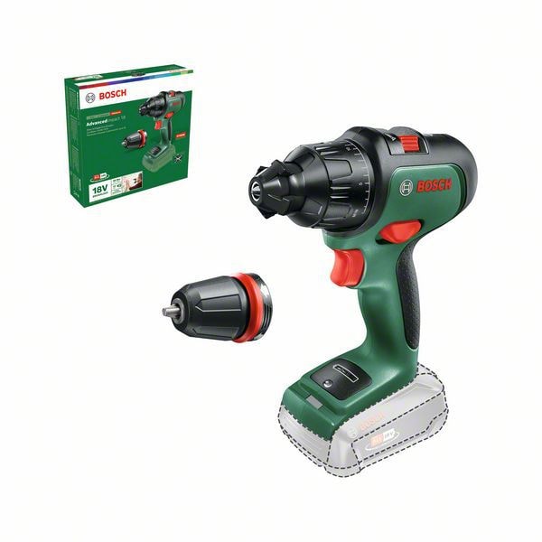 Bosch DIY Iskuporakone AdvancedImpact 18V, ilman akkua ja laturia