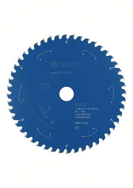Bosch Sägeblatt Expert for Wood 250x2,1/1,6x30mm 48Z