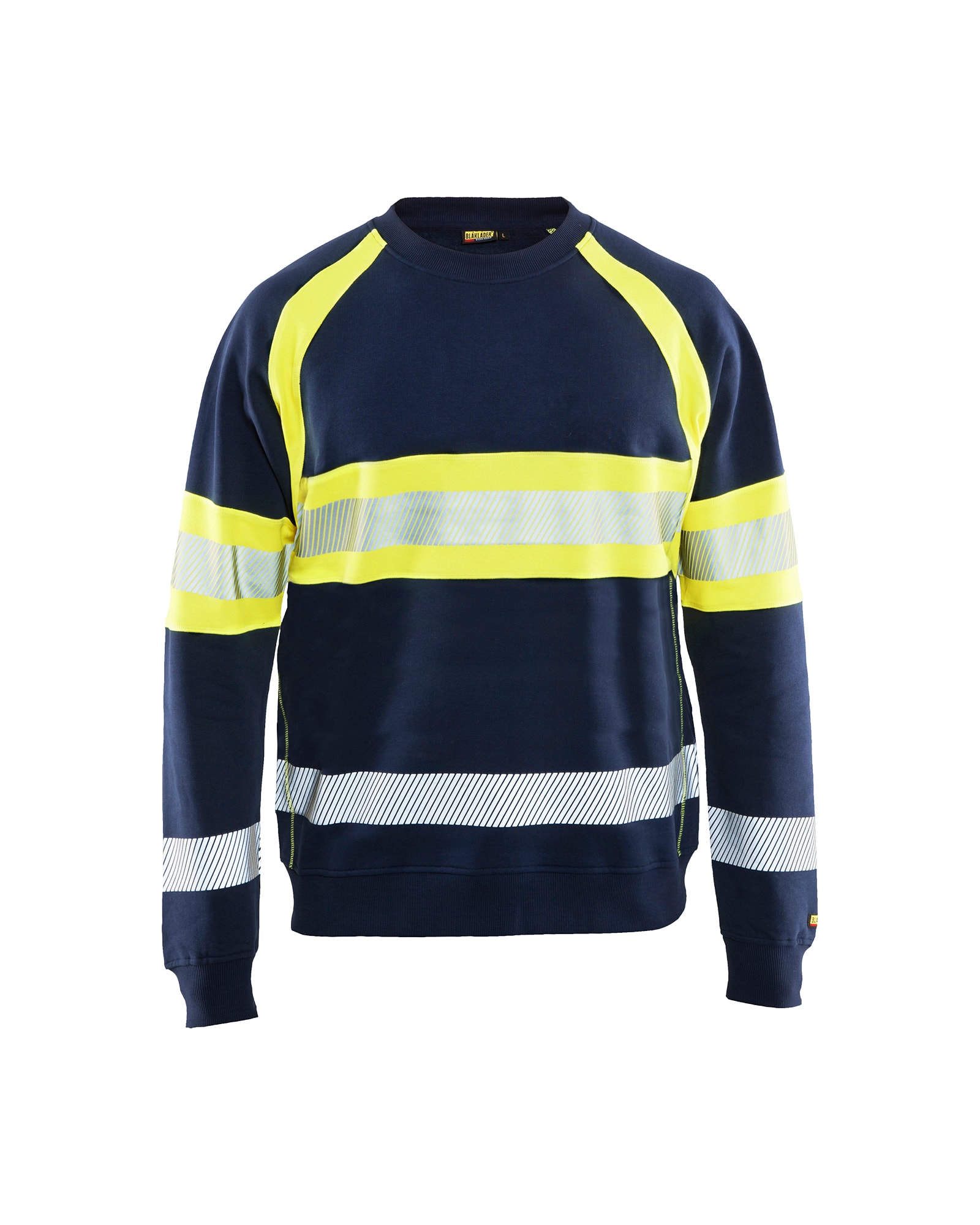Blåkläder High Vis Sweater Schwarz/High Vis Rot - XXXL