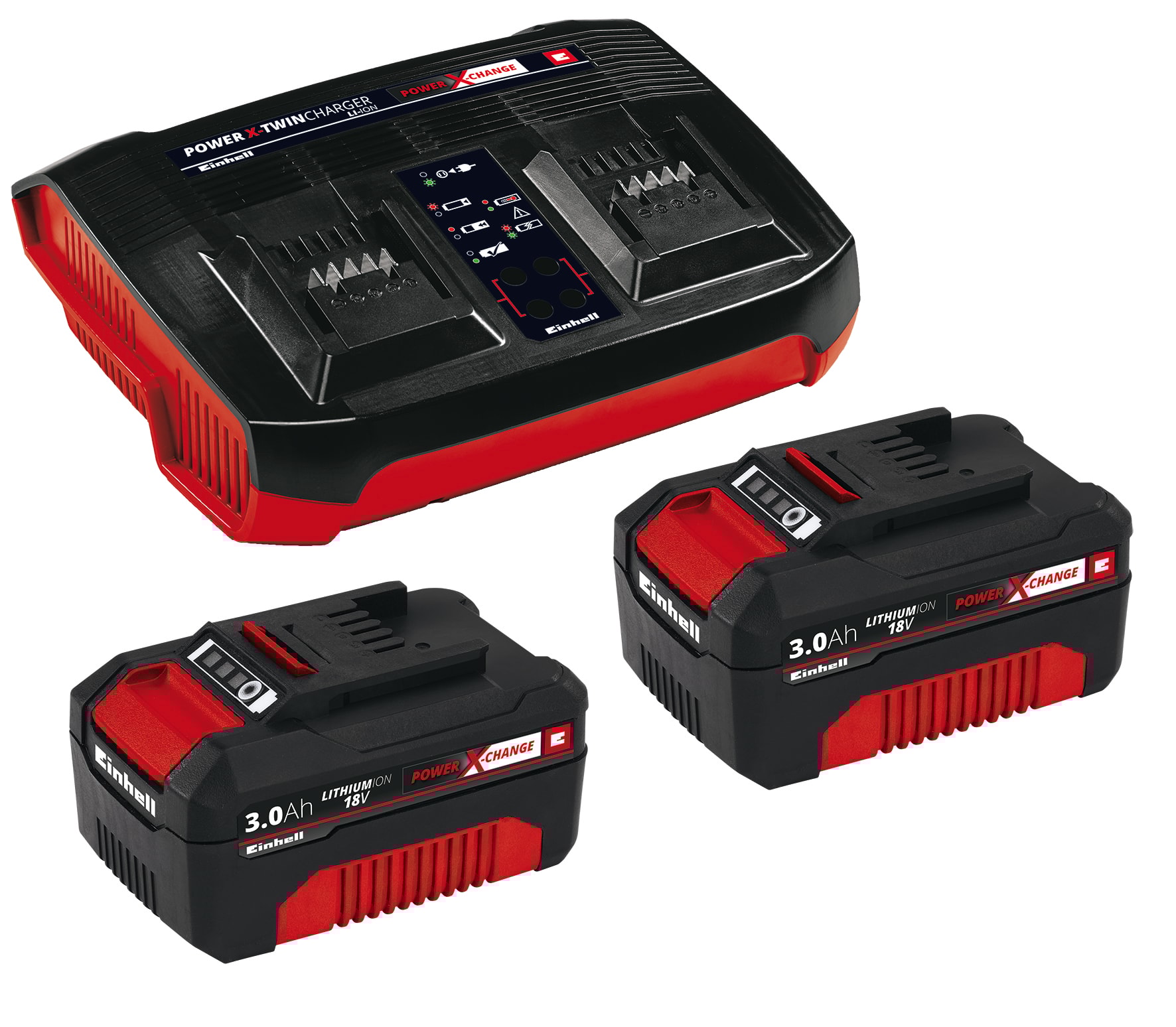 Einhell 2x 3,0 Ah & Twincharger sett, PXC-startsett