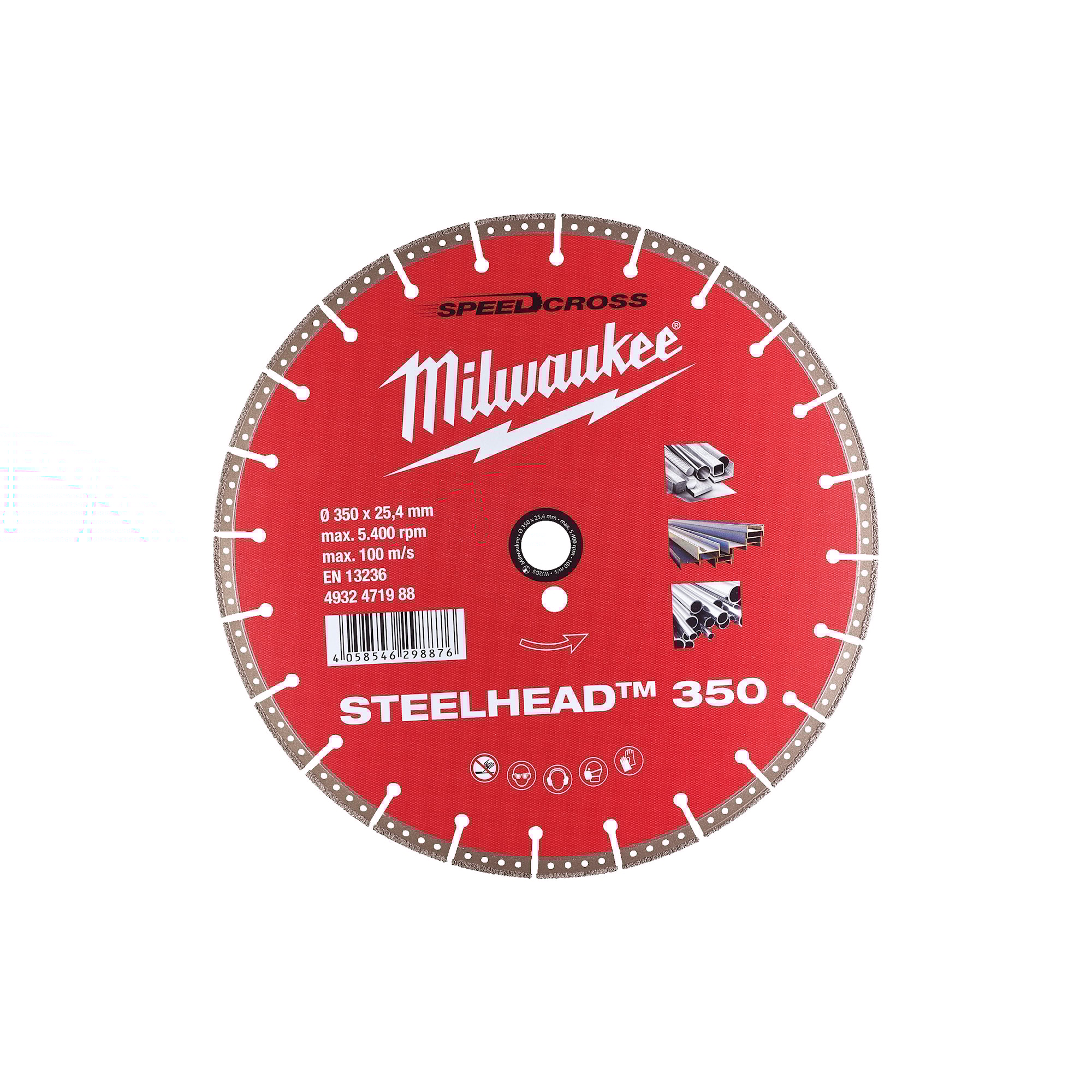 Milwaukee Diamantskiva Dh Steel Head 350