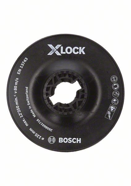 Bosch X-LOCK-bagskive, 125 mm