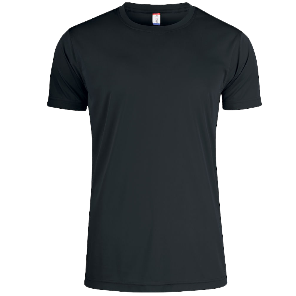 Clique T-Shirt Funktion Schwarz - 3XL