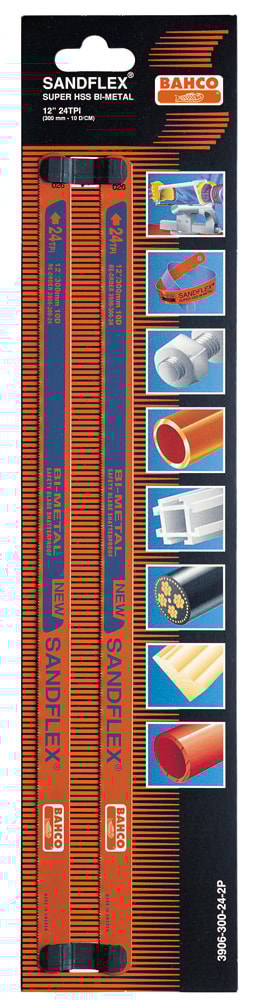 Bahco Bågfilsblad 3906 300mm 10D 24TPI 2-pack
