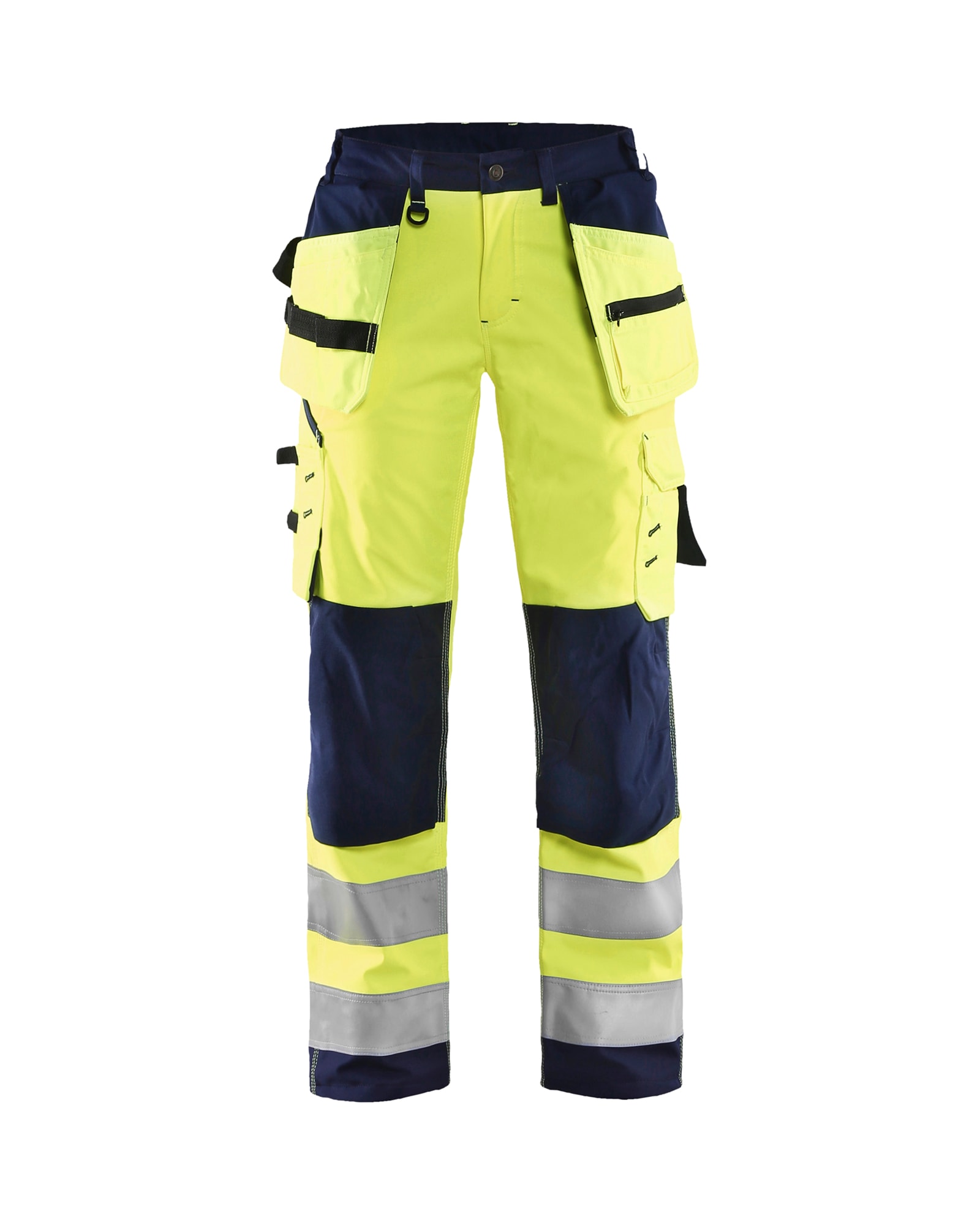 Blåkläder 7167-2517 Warnschutzhose Softshell Damen Warn gelb/Marinblau C44