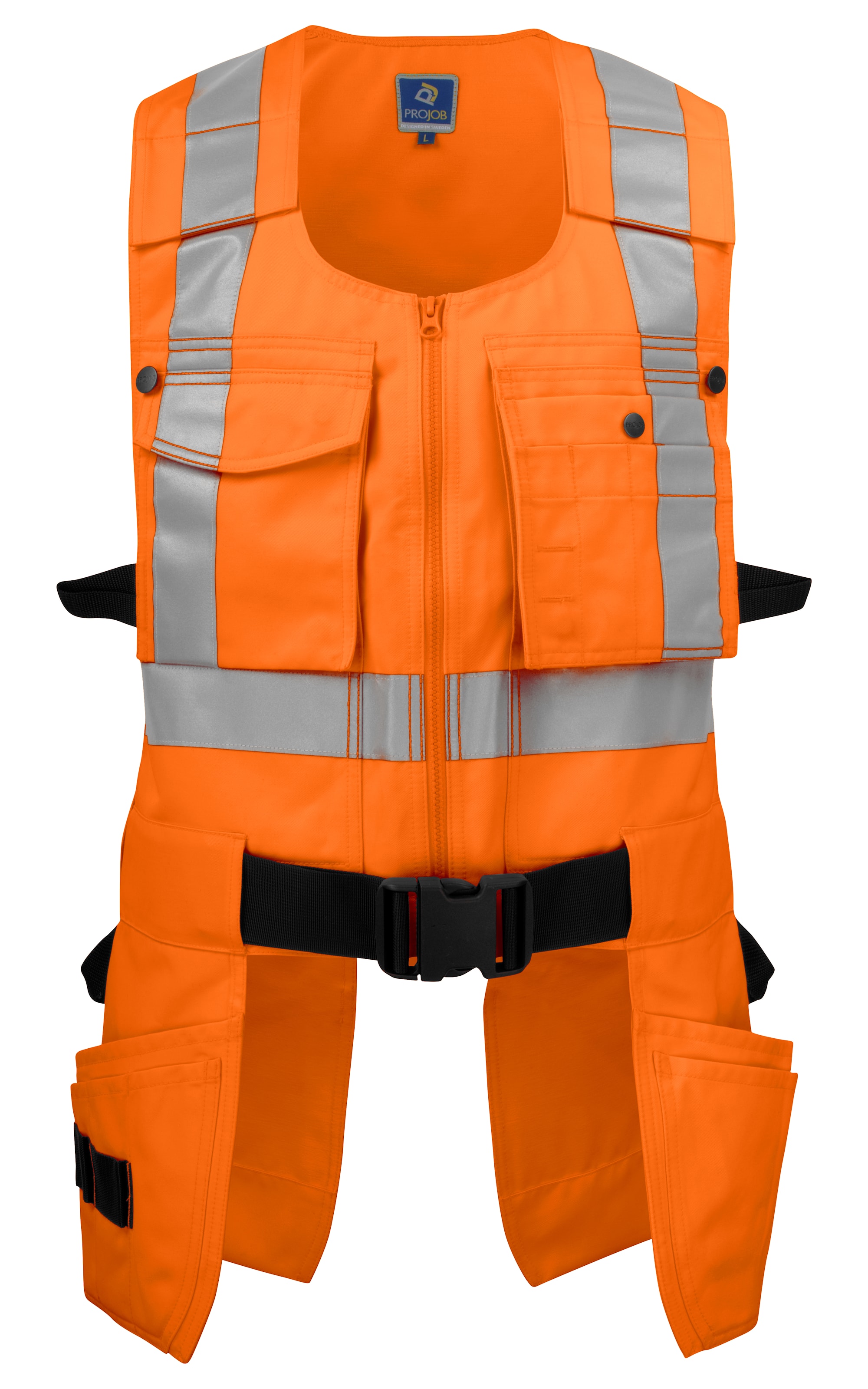 ProJob 6704 Håndverksvest En Iso 20471 Kl 2 - Orange - 3XL