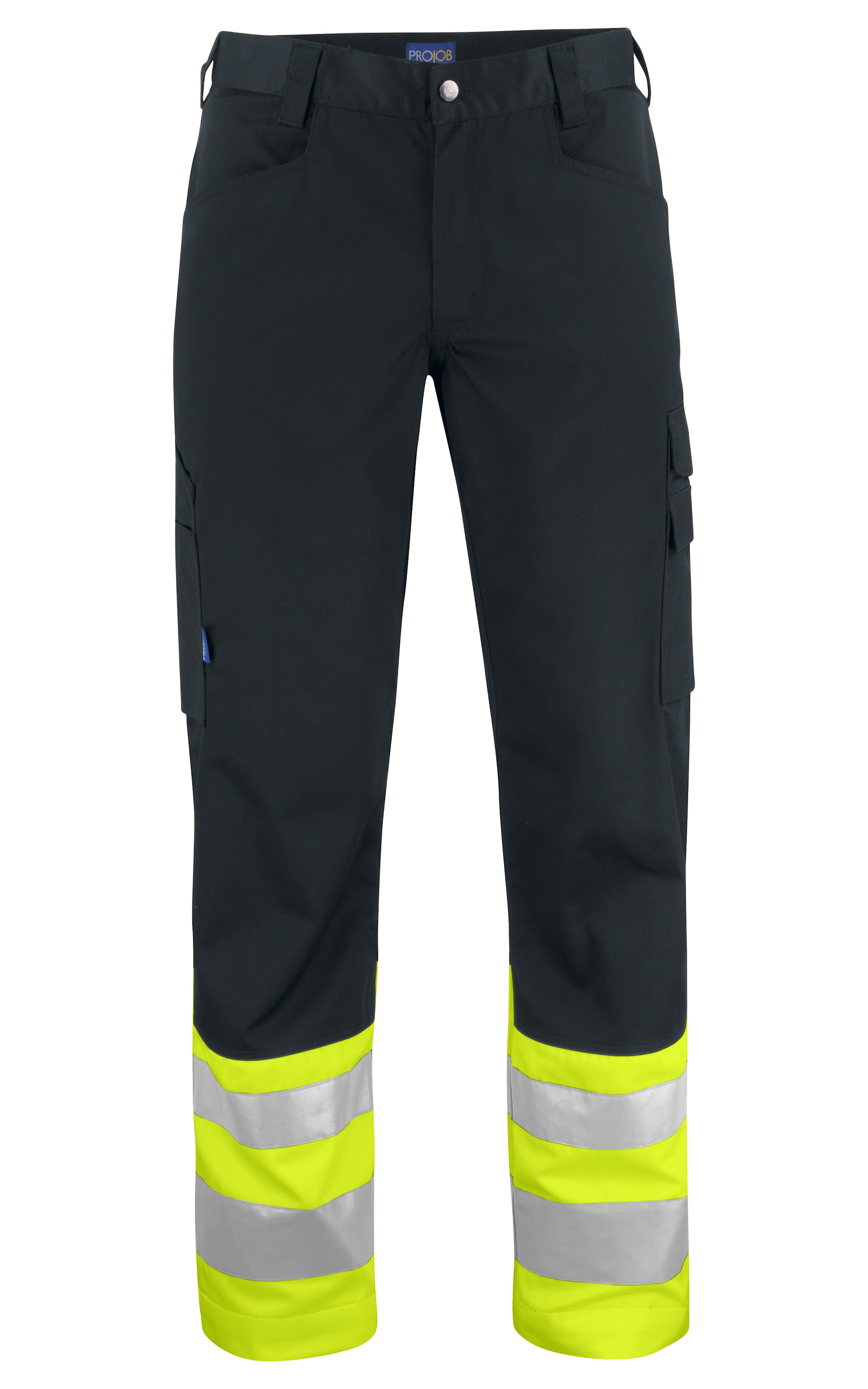 ProJob 6533 Arbeidsbukse En Iso 20471 Kl 1 - Yellow/Black - C54/154